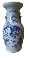 19de eeuwse Celadon vaas in Chinees porselein