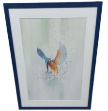 watercolor "kingfisher" Christine Desender.