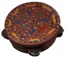Arabische beschilderde tambourijn Arabische beschilderde tambourijn.