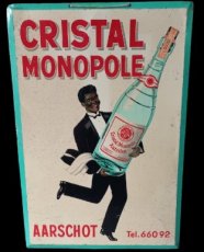 Panneau publicitaire Cristal Monopole de 1956.