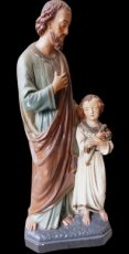 groot heiligenbeeld "Jozef met kindje Jezus".