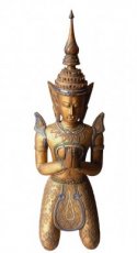 grote houten Thaise Boeddha. grote houten Thaise Boeddha.