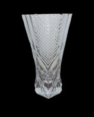 large crystal vase.