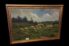 Henri Matthijs (XIX-XX) schapen met herder