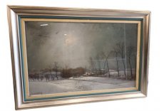 Jaak Van Den Seybergh (1884-1960) Paysage d'hiver.