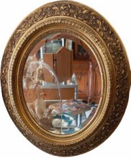 oude houten vergulde spiegel