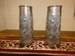 paar Perzische zilveren vazen 1930's. paar Perzische zilveren vazen 1930's.